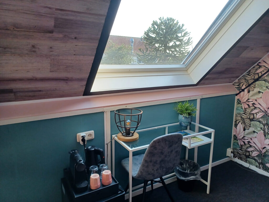 Dichtbijzee Deluxe tweepersoonskamer bureau met minibar